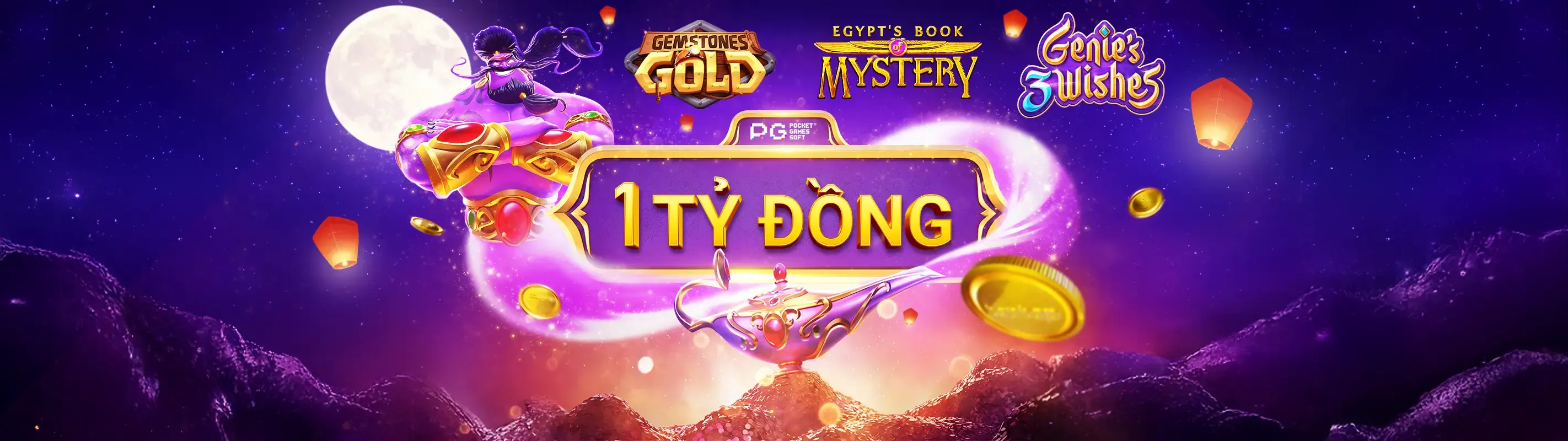 Sảnh nổ hũ rực rỡ với các biểu tượng game may mắn, tiền vàng và hiệu ứng ánh sáng lấp lánh tại HDBet